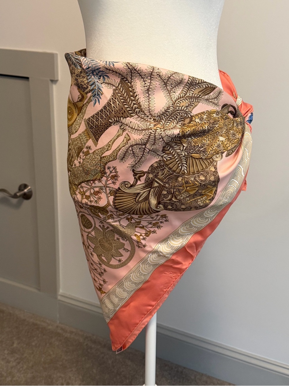 Vintage Hermes Légendes de l'Arbre Silk Scarf Twill 90 - Picture 5 of 11
